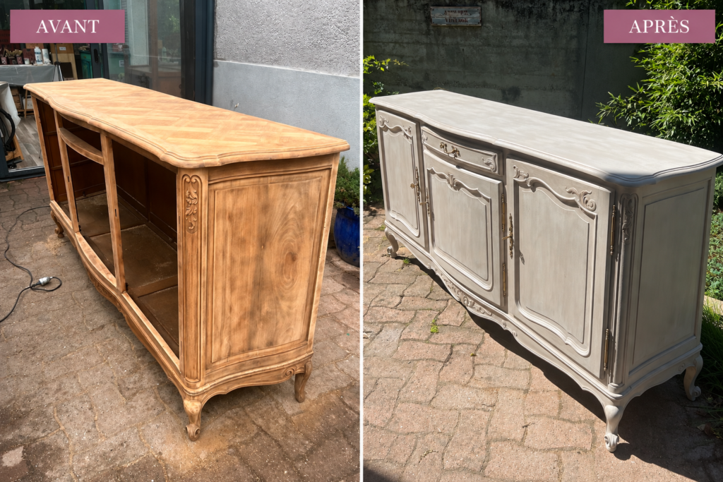 Atelier Ann'Art Factory | Relooking et patine d'une enfilade Louis XV| Tassin/Lyon