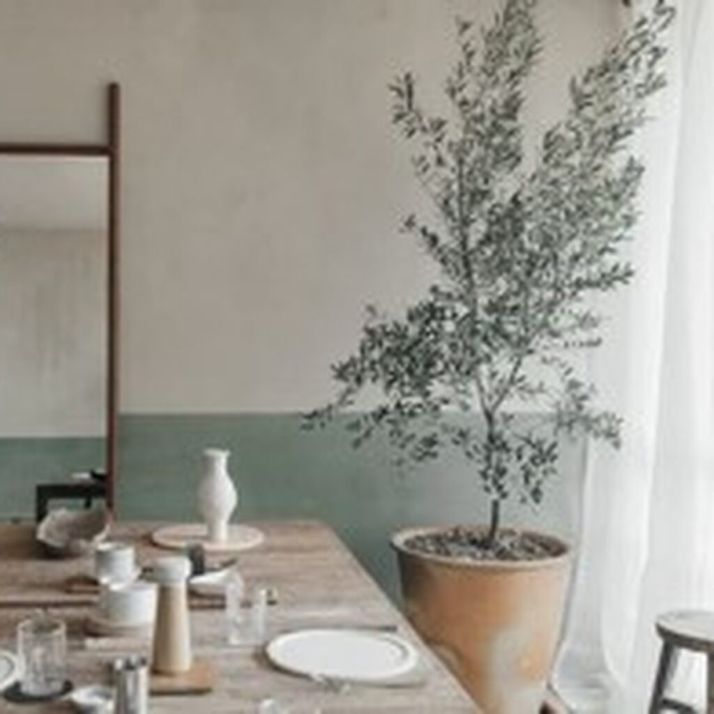 Décoration d'intérieur provençale verte